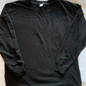 Black long sleeve top